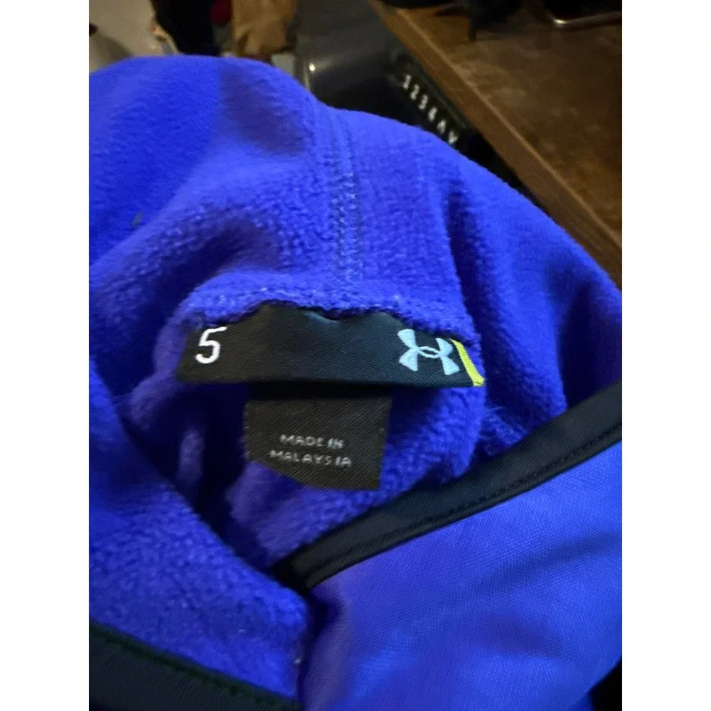 Under Armour Kids 5 Blue Graphic Logo Pullover Hoodie Sweatshirt 27D2410951‎